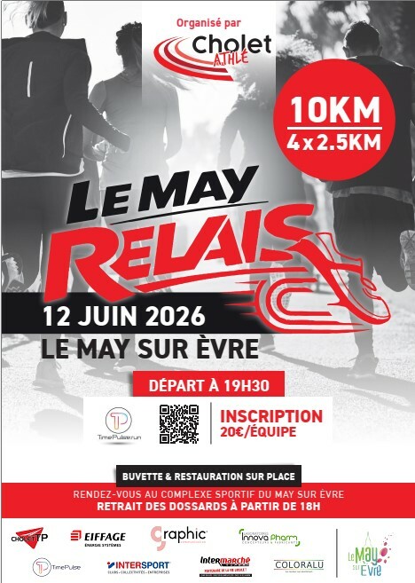 🏃‍♂️💨Appel à bénévoles - Le May Relais, c’est le 12 juin 2026 ! 💨🏃‍♀️