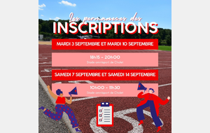 Infos de rentrée 