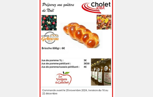 Vente de brioches et jus de pomme