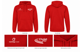 Sweat capuche Rouge