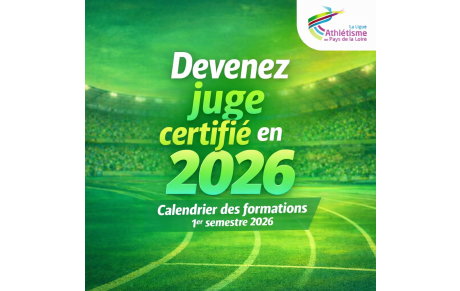 Calendrier des formations de Juges – 1er semestre 2026 : c’est officiel !